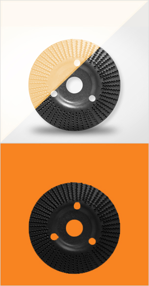 ANGLED RASP WHEEL - B